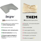 Brightr® MoonHug Adjustable Memory Foam pillow