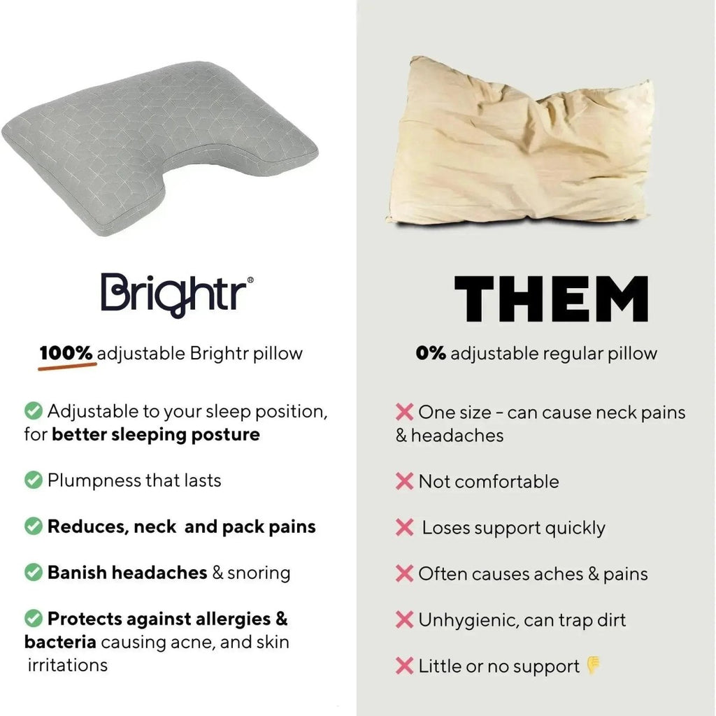 Brightr® MoonHug Adjustable Memory Foam pillow - Joe’s Haven