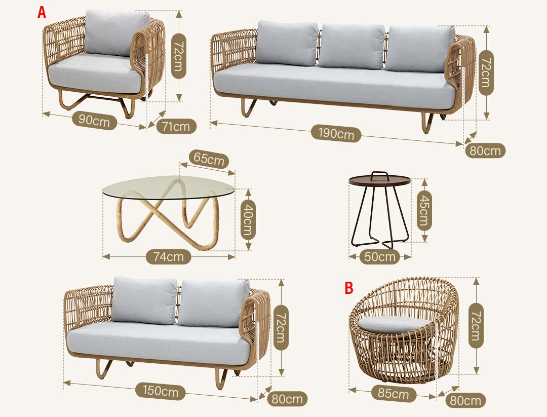 Morpheus Outdoor Rattan Sofa Set - Joe’s Haven