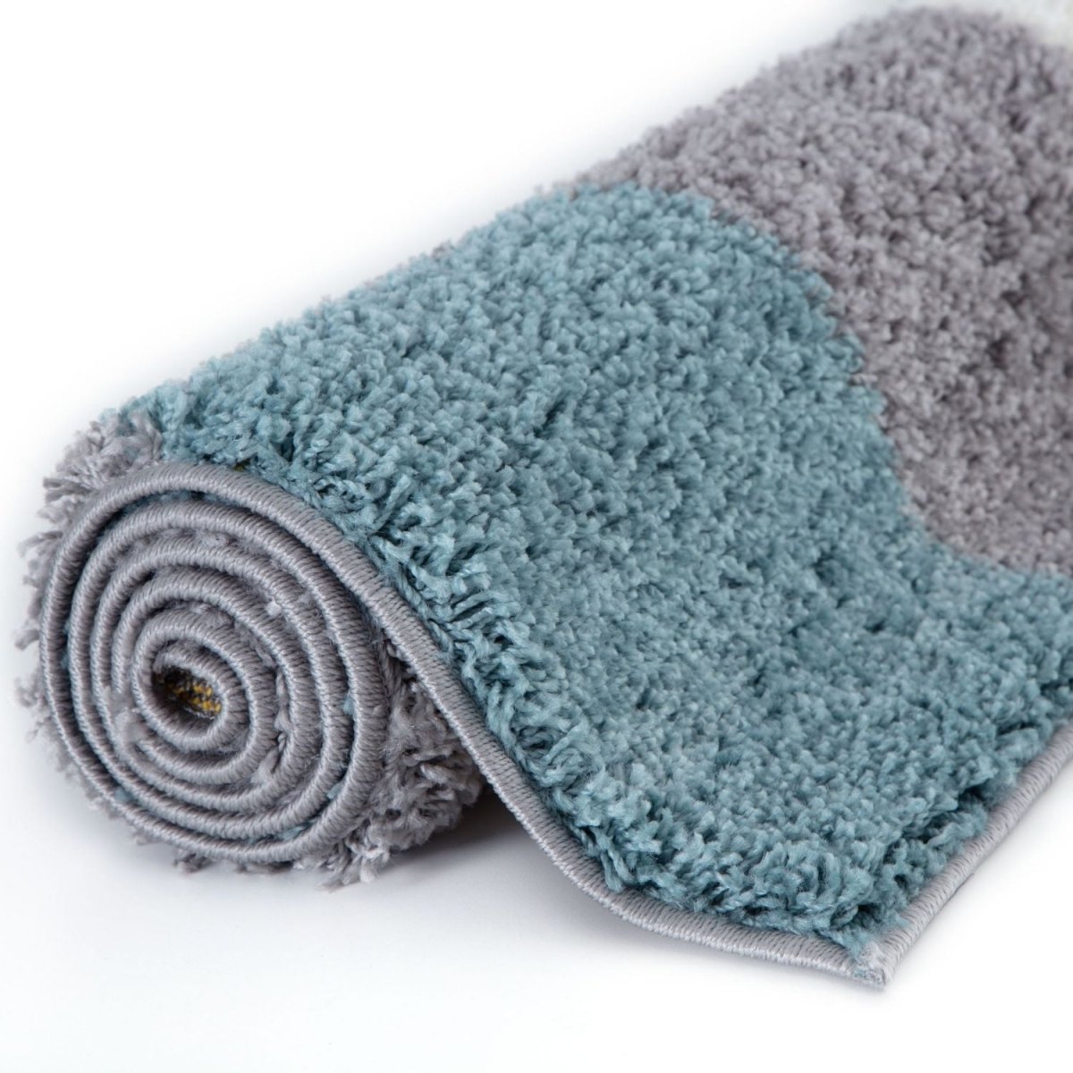 Myshaggy Geometric Duck Egg Blue Rug - Joe’s Haven