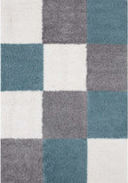 Myshaggy Geometric Duck Egg Blue Rug - Joe’s Haven