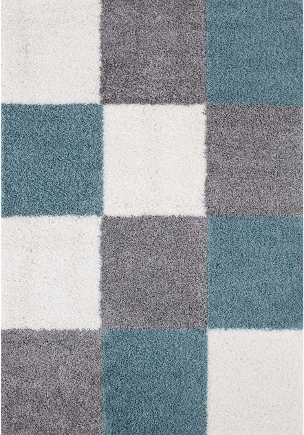 Myshaggy Geometric Duck Egg Blue Rug - Joe’s Haven