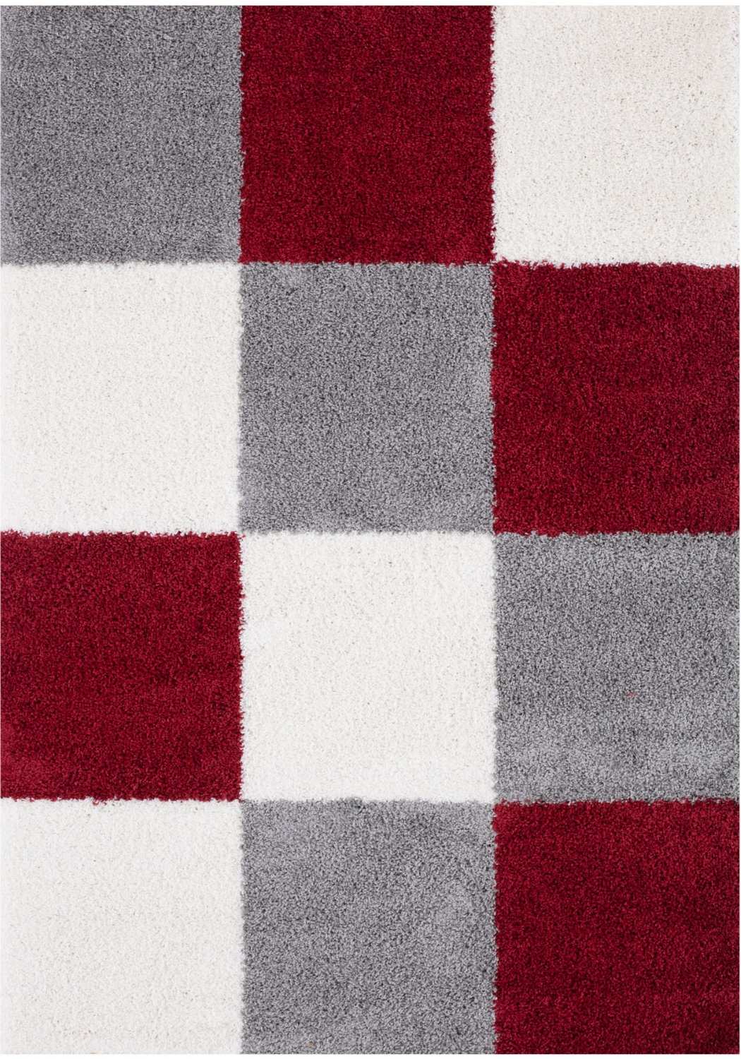 Myshaggy Geometric Red Rug - Joe’s Haven