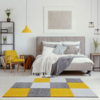 Myshaggy Geometric Yellow Rug - Joe’s Haven