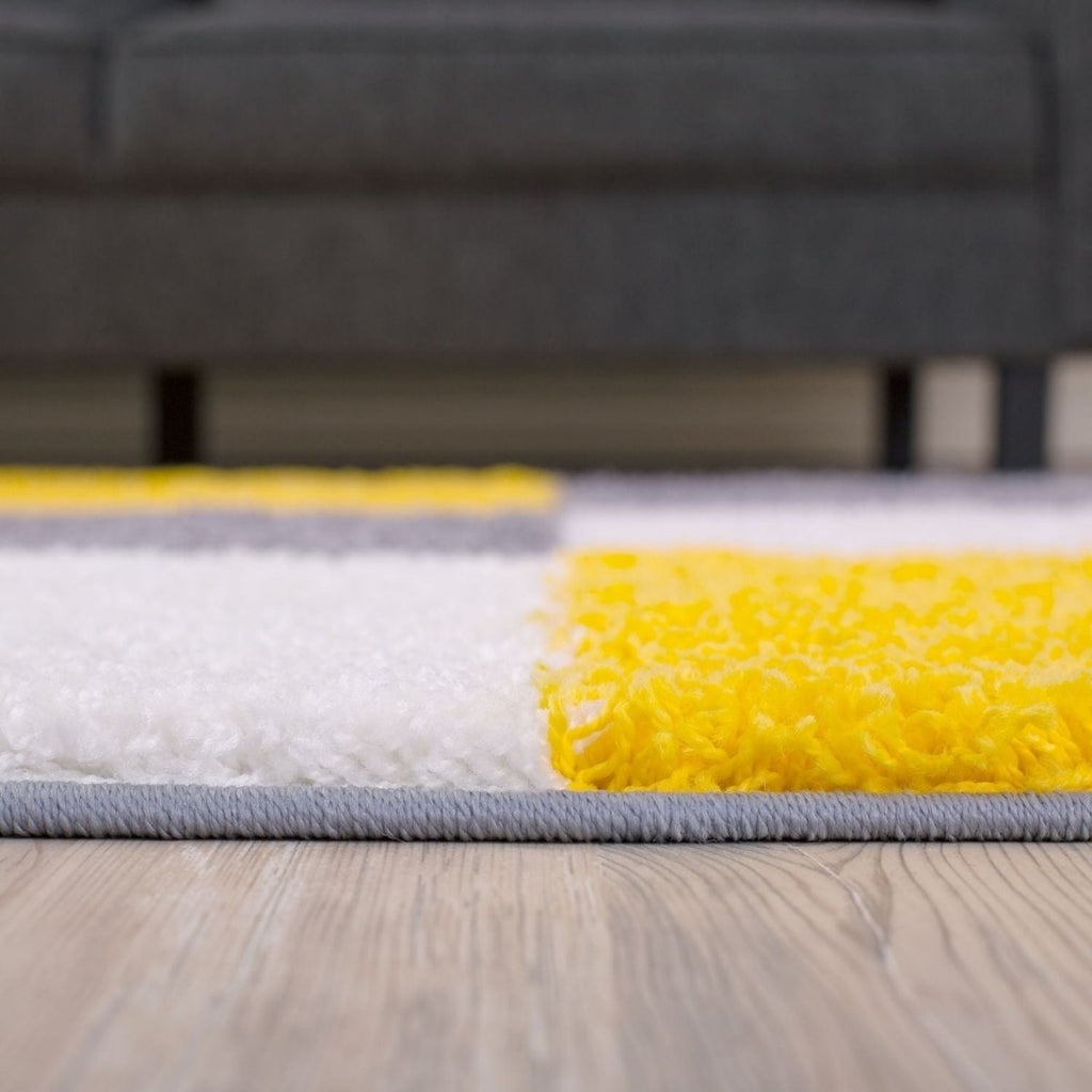 Myshaggy Geometric Yellow Rug - Joe’s Haven