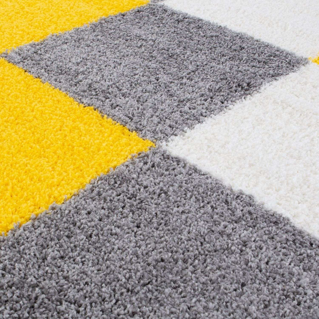 Myshaggy Geometric Yellow Rug - Joe’s Haven