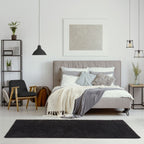 Myshaggy Solid Black Rug - Joe’s Haven