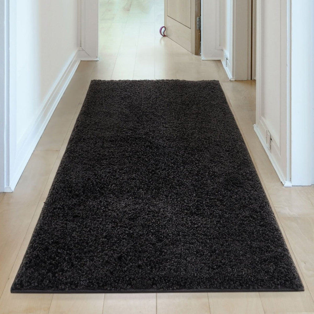 Myshaggy Solid Black Rug - Joe’s Haven