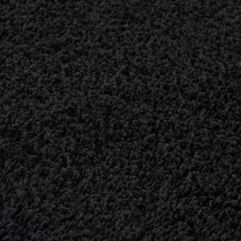 Myshaggy Solid Black Rug - Joe’s Haven