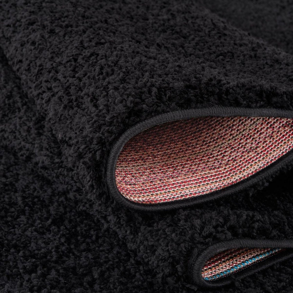 Myshaggy Solid Black Rug - Joe’s Haven