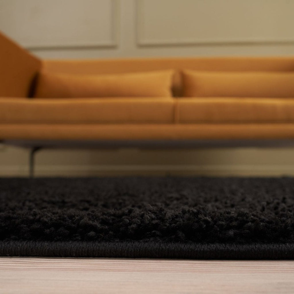 Myshaggy Solid Black Rug - Joe’s Haven