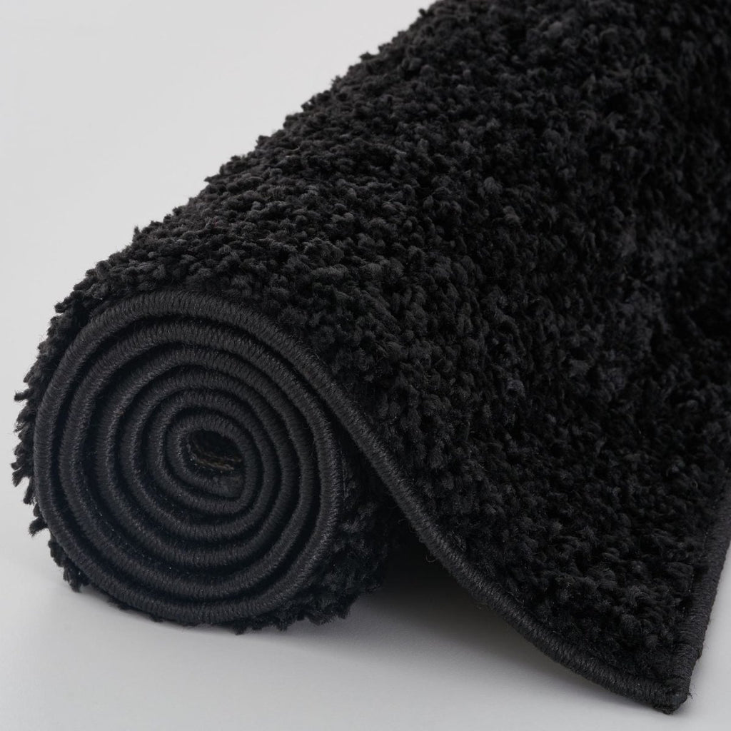 Myshaggy Solid Black Rug - Joe’s Haven