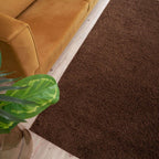 Myshaggy Solid Brown Rug - Joe’s Haven