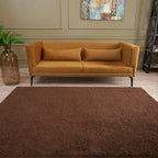 Myshaggy Solid Brown Rug - Joe’s Haven