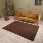 Myshaggy Solid Brown Rug - Joe’s Haven