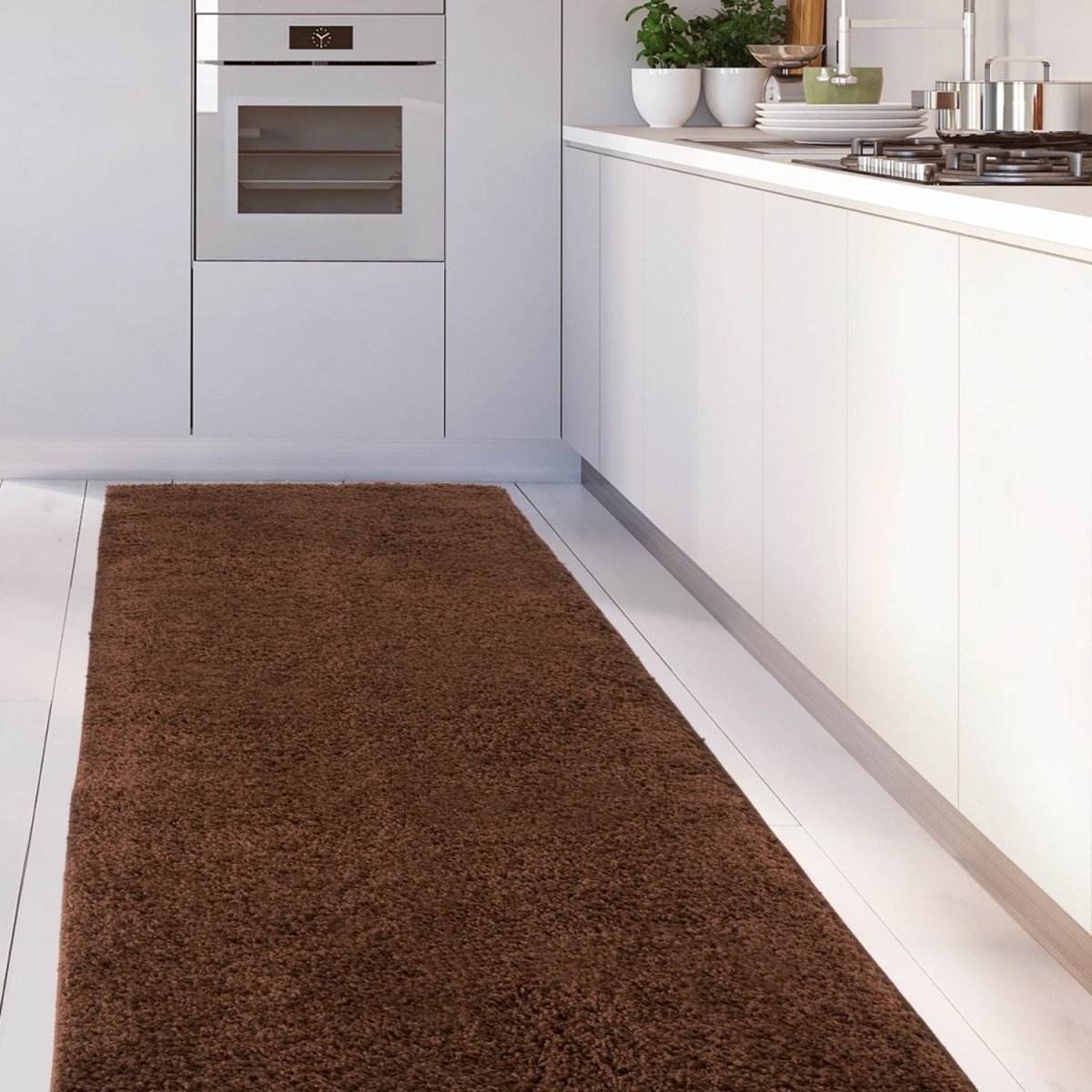 Myshaggy Solid Brown Rug - Joe’s Haven