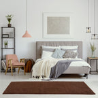 Myshaggy Solid Brown Rug - Joe’s Haven