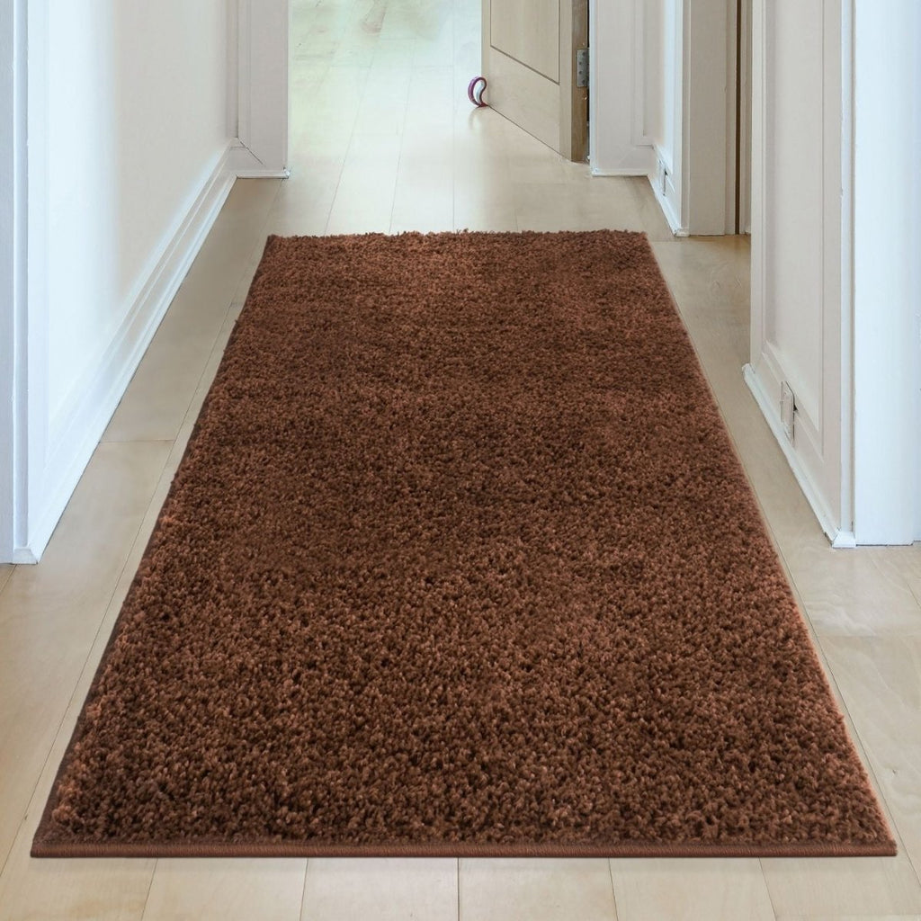 Myshaggy Solid Brown Rug - Joe’s Haven