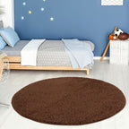 Myshaggy Solid Brown Rug - Joe’s Haven