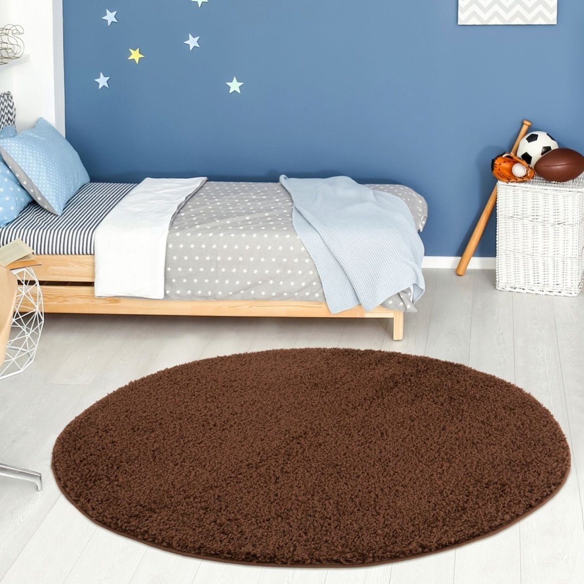 Myshaggy Solid Brown Rug - Joe’s Haven