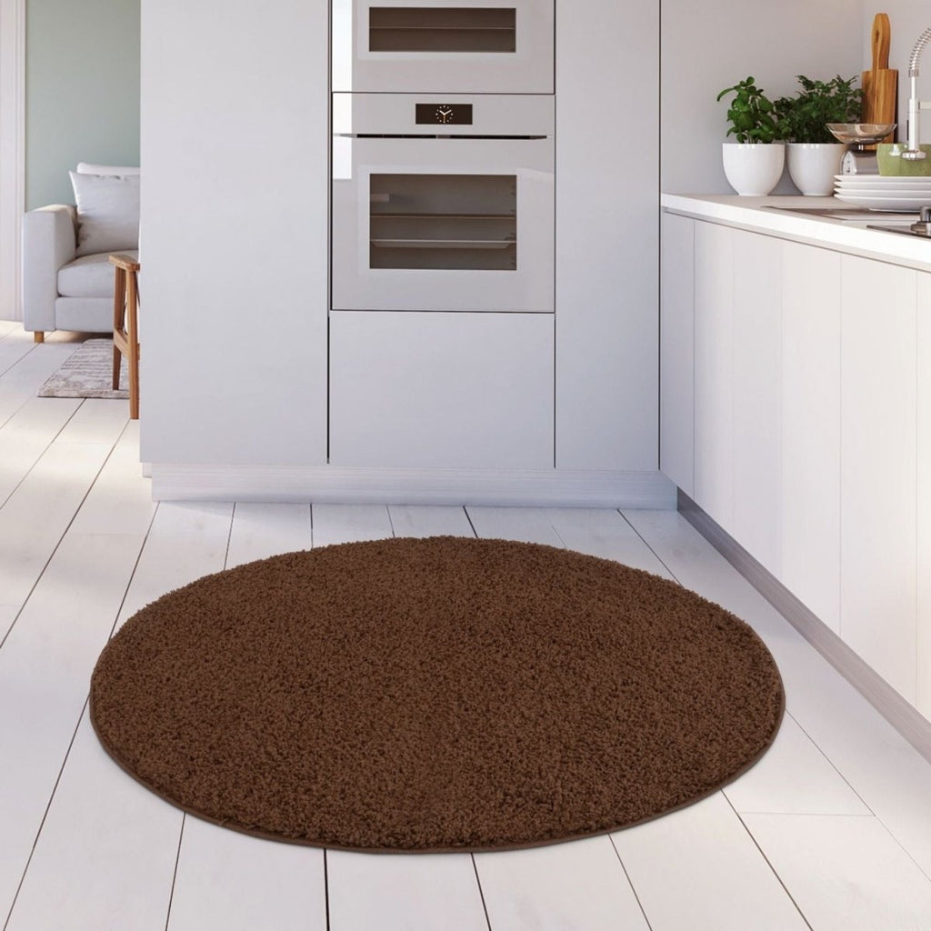 Myshaggy Solid Brown Rug - Joe’s Haven