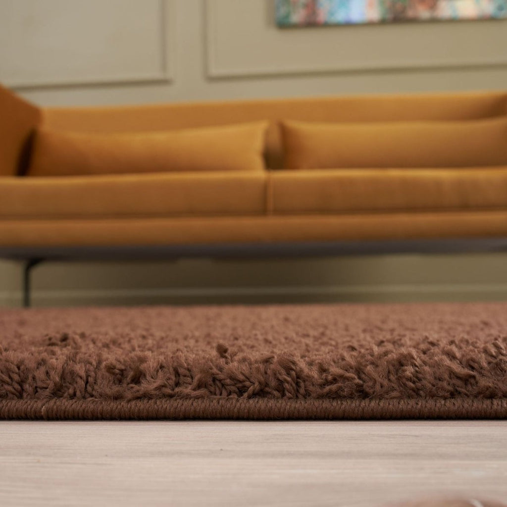 Myshaggy Solid Brown Rug - Joe’s Haven