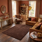 Myshaggy Solid Brown Rug - Joe’s Haven