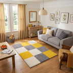 Myshaggy Geometric Yellow Rug - Joe’s Haven