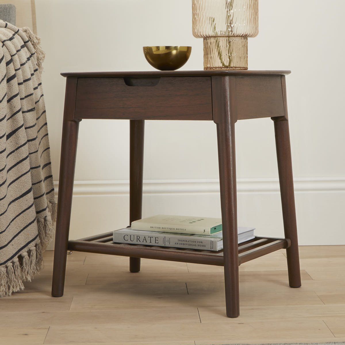 Norway Walnut Side Table - Joe’s Haven