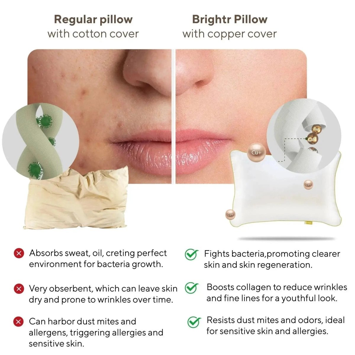 Brightr® Nox Vegan Best Down Alternative pillow - Joe’s Haven