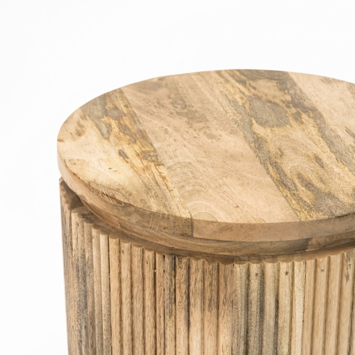 York Solid Wood Bedside Table with Metal Legs - Joe’s Haven