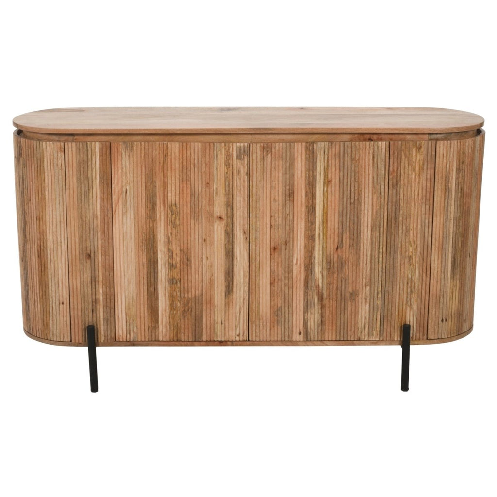 York Solid Wood Sideboard With Metal Legs - Joe’s Haven