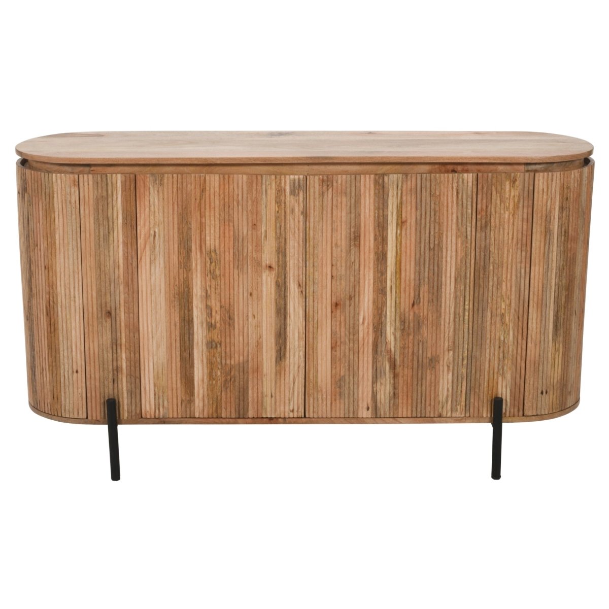 York Solid Wood Sideboard With Metal Legs - Joe’s Haven