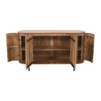 York Solid Wood Sideboard With Metal Legs - Joe’s Haven