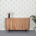York Solid Wood Sideboard With Metal Legs - Joe’s Haven