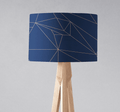 Navy Blue and Rose Gold Lines Lampshade - Joe’s Haven