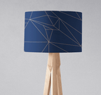 Navy Blue and Rose Gold Lines Lampshade - Joe’s Haven