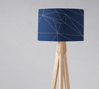 Navy Blue and Rose Gold Lines Lampshade - Joe’s Haven