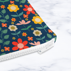 Navy Floral Make Up Bag - Joe’s Haven