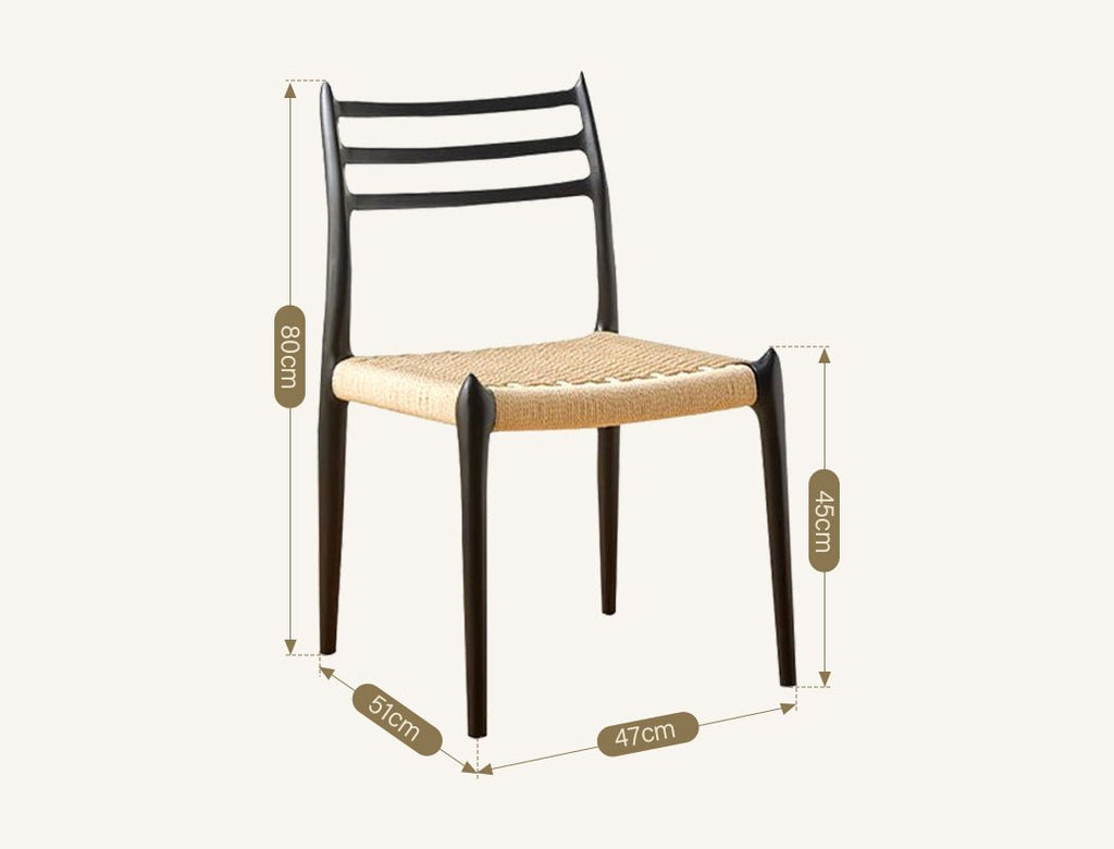 Nehemiah Dining Chair, Rattan - Joe’s Haven