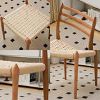 Nehemiah Dining Chair, Rattan - Joe’s Haven