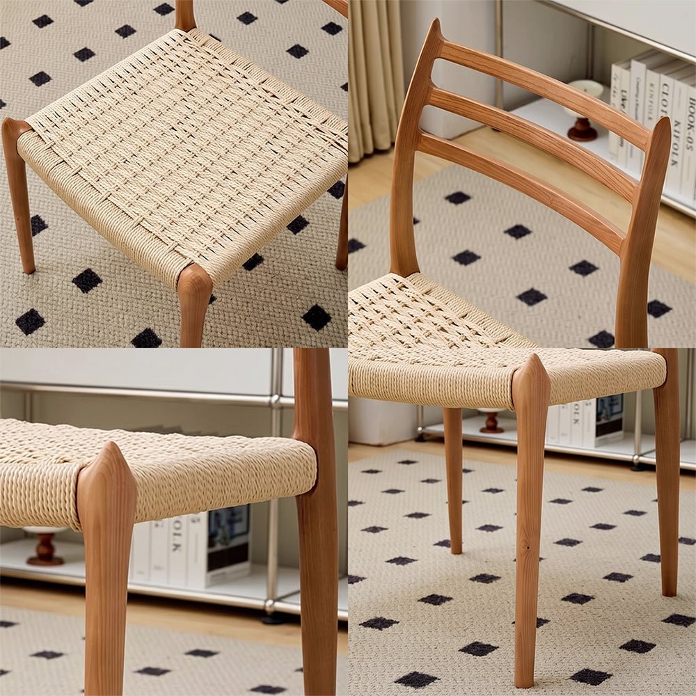 Nehemiah Dining Chair, Rattan - Joe’s Haven