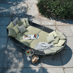 Neptune Outdoor Garden Sofa, Textilene Rope Woven Outdoor Couch Sofa - Joe’s Haven