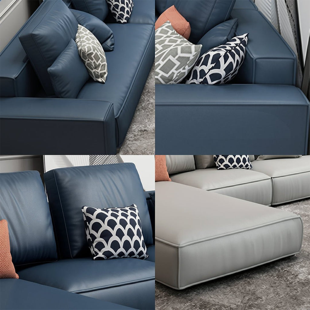 Nevaeh Three Seater Corner Sofa, Leathaire - Joe’s Haven