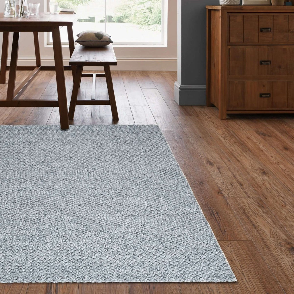 Solid Design Recycled Low Pile Eco Rug | Nila - Joe’s Haven