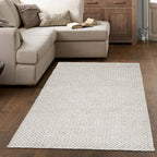 Solid Design Recycled Low Pile Eco Rug | Nila - Joe’s Haven