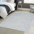 Solid Design Recycled Low Pile Eco Rug | Nila - Joe’s Haven