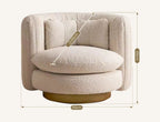 Nova Swivel Armchair, Boucle