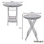 Odal 3 Piece Oval Garden Table and Chairs - Joe’s Haven