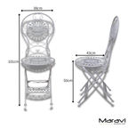 Odal 3 Piece Oval Garden Table and Chairs - Joe’s Haven